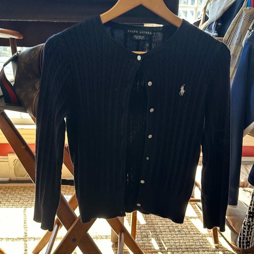 Great NAVY Ralph Lauren button up cardigan.
